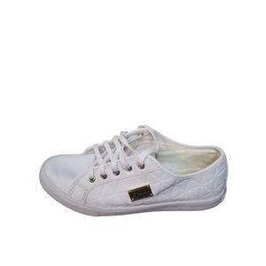 G By Guess Backer 2 Sneakers Women Sz 8M White Lace Up Designer Boho‎